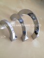 10 PCS/LOT FREE SHIPPING HOLE TO HOLE 128MM ZINC ALLOY HANDLES/ CHROME MIRROW WHITE FAN-SHAPED HANDLES / KNOBS