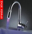 LED FAUCET kitchen mixer tap chrome Polished Chrome 3 colors Deck Mounted b053