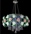 crystal pink chandeliers in china 220v d48cm h33cm