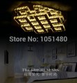 new item rectangle crystal lamp modern led ceiling lights for living room l580*w640mm