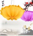 whole latest selling chinese style handmade fabrics lotus dropping lights muticolor water lily hanging lamp