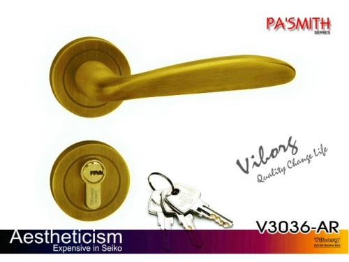 VIBORG Top Quality Door Security Entry Mortise Lock Set, Keyed Entry Door Lock Set, V3036-AR