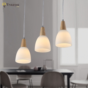 skrivo design wood and aluminum lamp slope lamps pendant lights restaurant bar coffee dining room led hanging light fixture