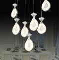 fashion modern led outdoor lustrous ring crystal pendant lights dining room lighting fixture restaurant light creative lamps