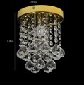 modern surface mounted raindrop crystal led ceiling lights for living room light fixture indoor lighting corridor balcony lamp