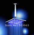 Free Shipping Romatic 200mm LED Shower Chrome Brass CM5009