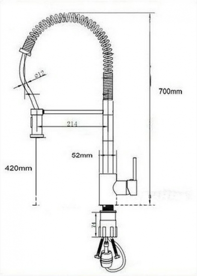 Faucet Basin & Kitchen Pull Out Spray Mixer CM0271 [Kitchen Pull Out Faucet 2002|]