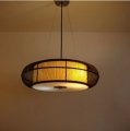 japanese style absorption chinese style pendant light rustic romantic circle bedroom lights brief living room lamp