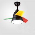 ceiling fan with led lights for kids room simple living room remote control continental antique fan lights led bulbs 110v 220v