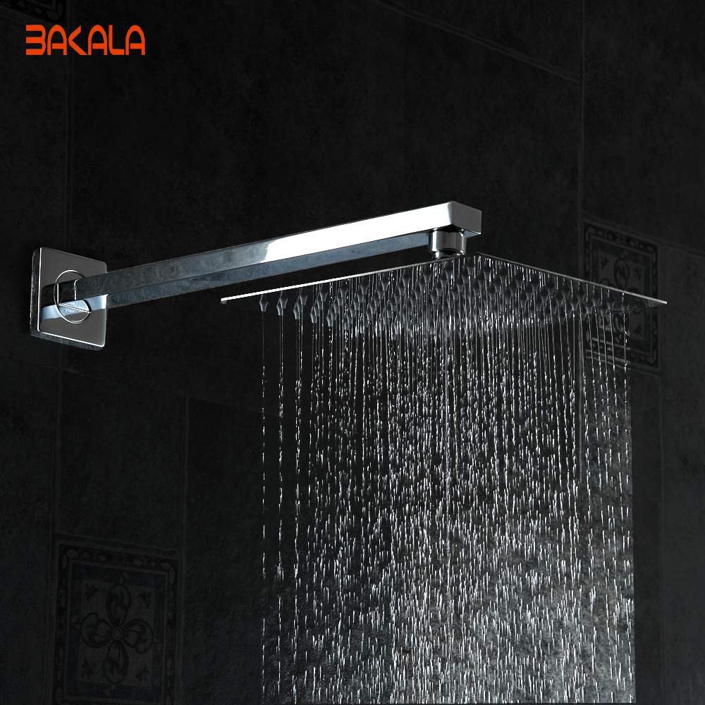 10" stainless steel shower head with arm wall mounted ultra thin rain shower heads with shower arm cp-1010a