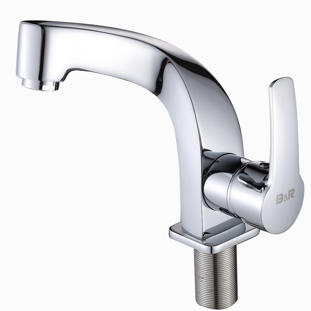 10pcs/lot bakala fashionable tap bathroom chromed mixer single handle single hole surface mounted bathroom sink faucet