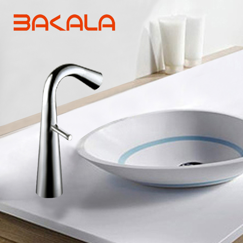 2017 bakala modern washbasin design bathroom faucet mixer waterfall and cold water taps for basin of bathroom f-6166