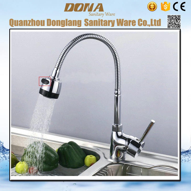 360 degree rotation kitchen sink tap with polished chrome kitchen faucet of cold water taps