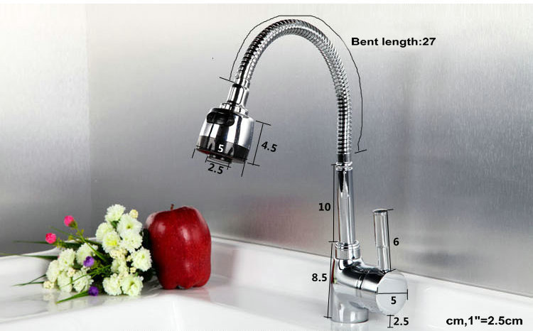 360 degree swivel spray and stream dual use kitchen water faucet and cold faucet for sink dona1144