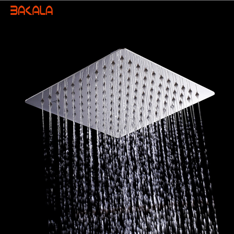 8 inch 10 inch 12 inch 16 inch bathroom rain shower head stainless steel rain shower head without shower arm