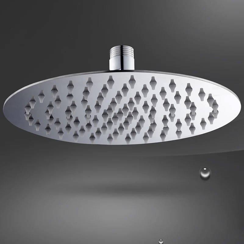 8" stainless steel shower head with arm wall mounted ultra thin rain shower heads with shower arm cp-8000a