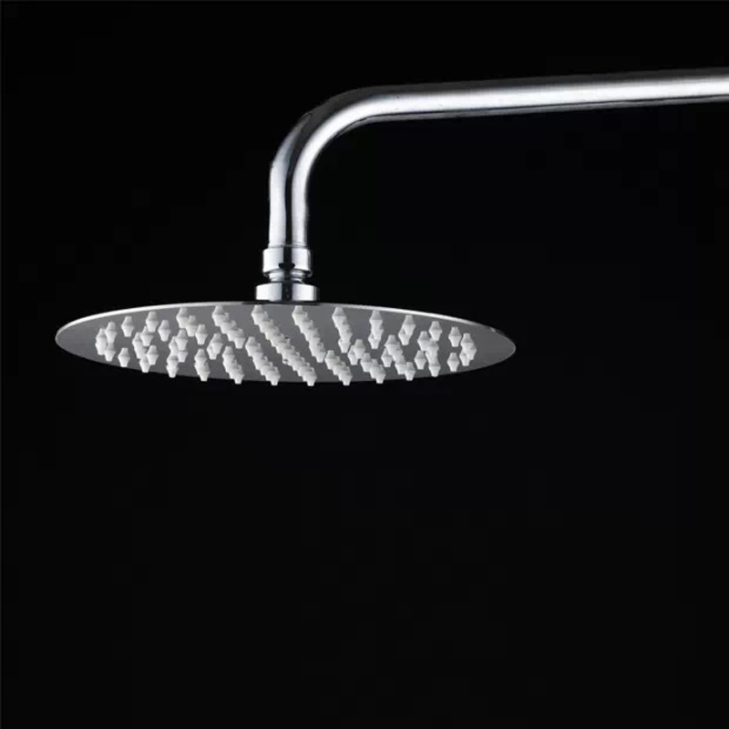 8" stainless steel shower head with arm wall mounted ultra thin rain shower heads with shower arm cp-8000a