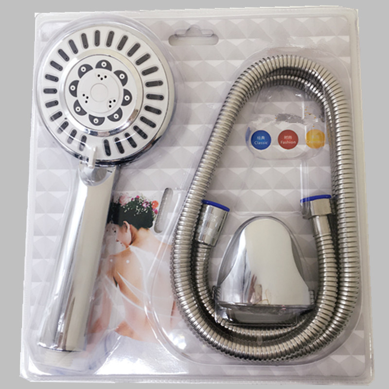 aothper 3 in 1 water saving shower head set wall mounted abs with chrome bathroom hand shower head+1.5 m hose+shower holder