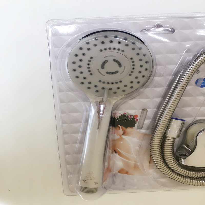 aothpher 3 in 1 water saving shower head set wall mounted abs with chrome bathroom hand shower head+1.5 m hose+shower holder