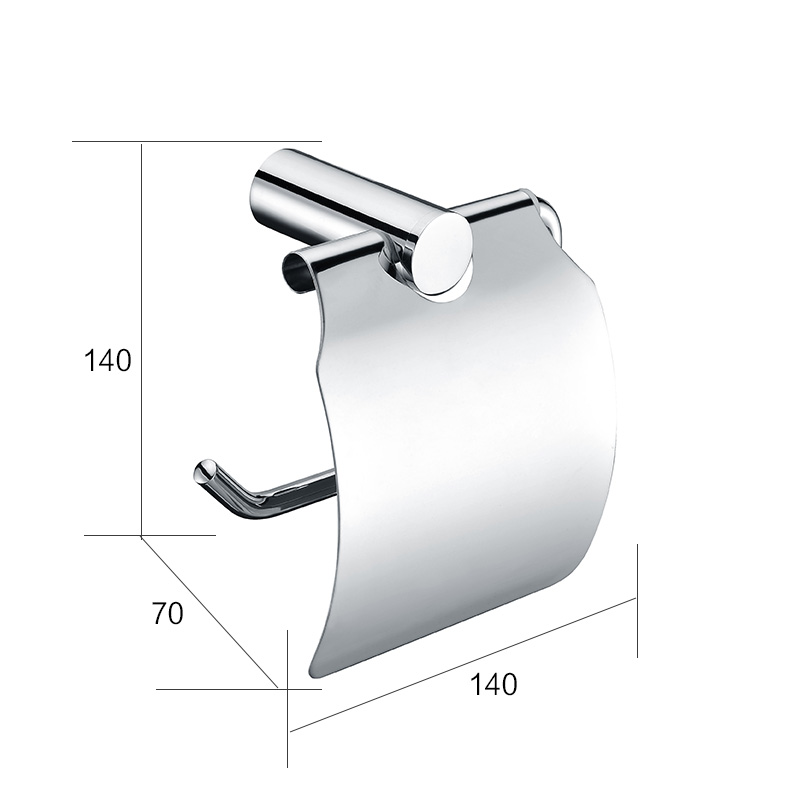 aothpher 304 stainless steel toilet paper holder bathroom chrome finished roll paper holder wall mounted roll tissue holder