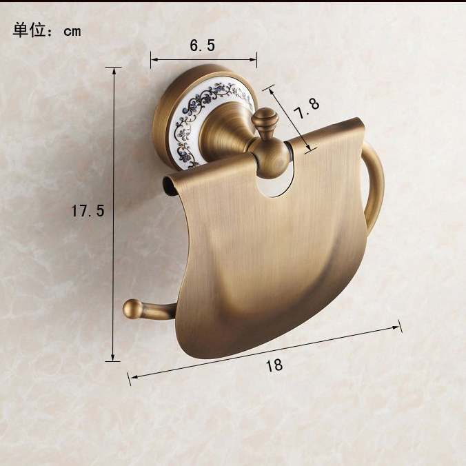 aothpher' brass paper box roll holder bathroom accessories toilet paper holder creative wall mounted roll tissue holder bathroom