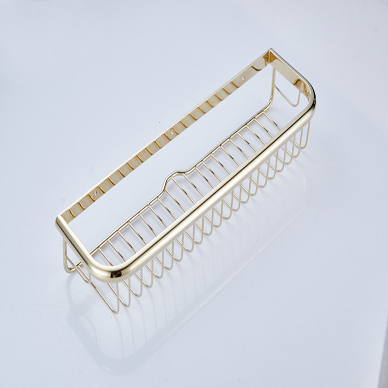 aothpher 45 cm golden square holder bathroom accessories toilet basket wall-mounted roll tissue holder bathroom