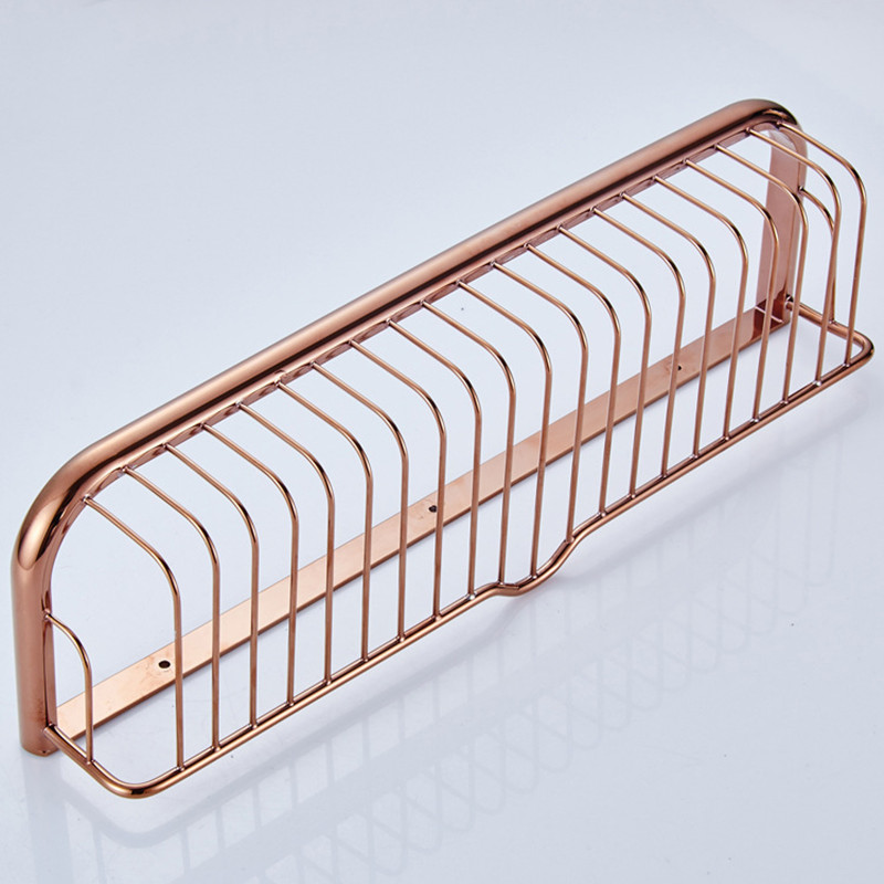 aothpher 45 cm rose golden square holder bathroom accessories toilet basket wall-mounted roll tissue holder bathroom