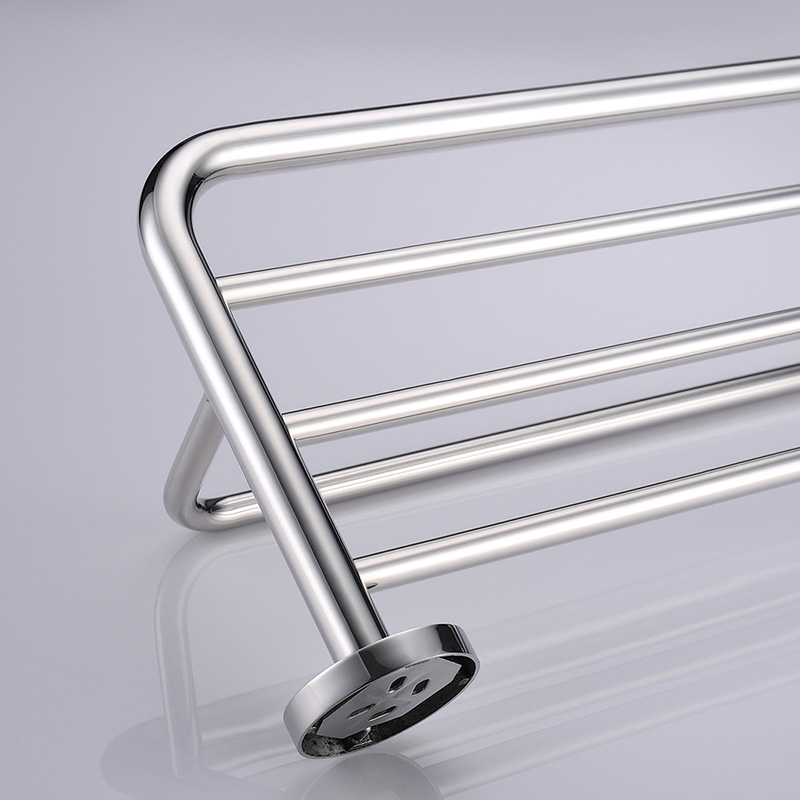 aothpher 60 cm 304 stainless steel chrome finished towel racks brand bathroom accessories towel shelf wall mounted towel rail