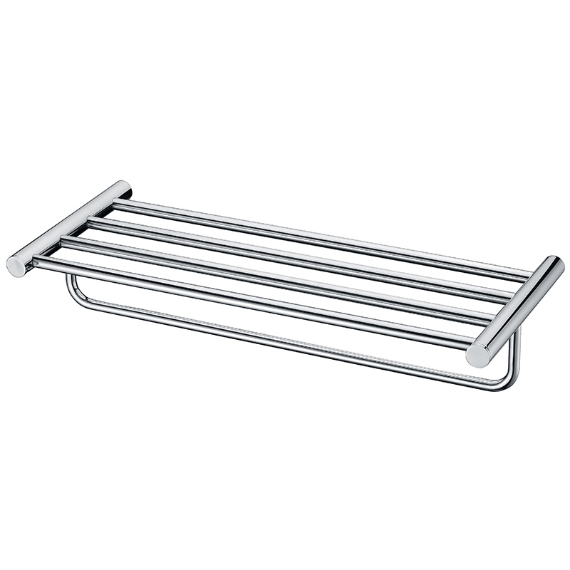 aothpher 60 cm 304 stainless steel chrome finished towel racks brand bathroom accessories towel shelf wall mounted towel rail