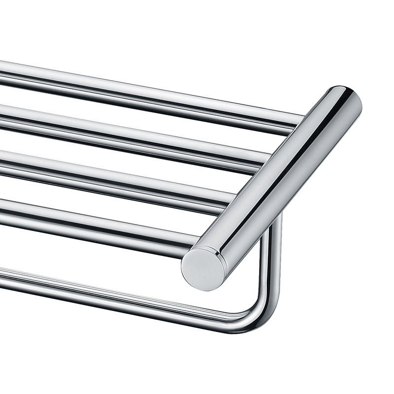 aothpher 60 cm 304 stainless steel chrome finished towel racks brand bathroom accessories towel shelf wall mounted towel rail