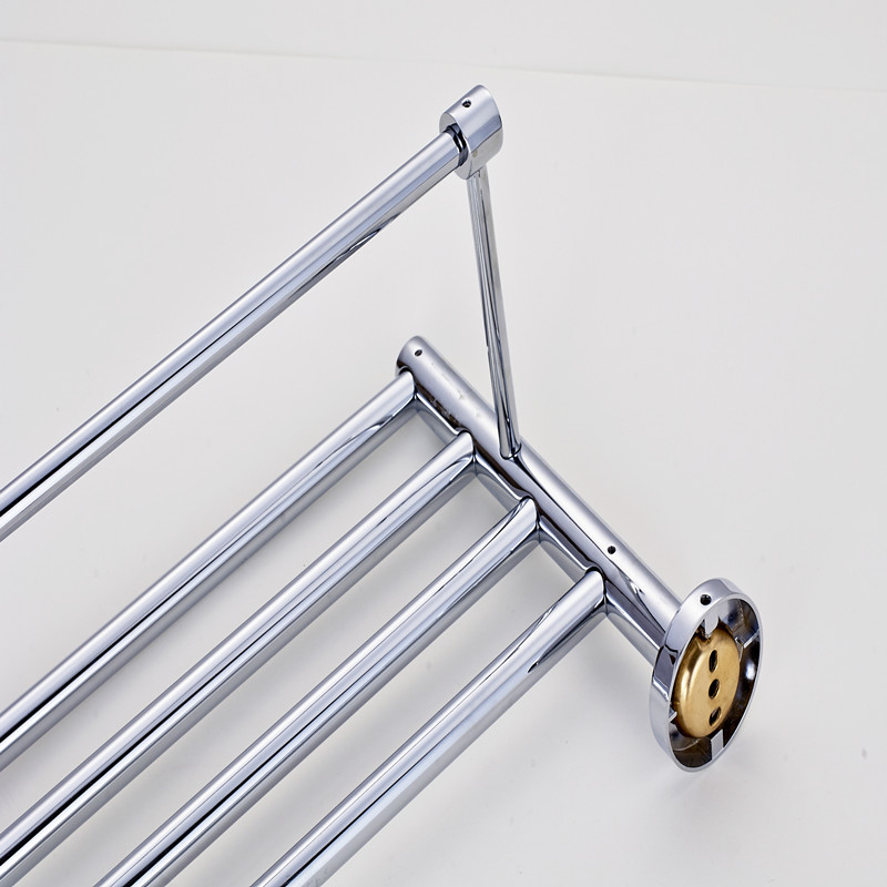 aothpher 60 cm stainless steel chrome finished towel brand bathroom accessories towel shelf wall mounted towel rail