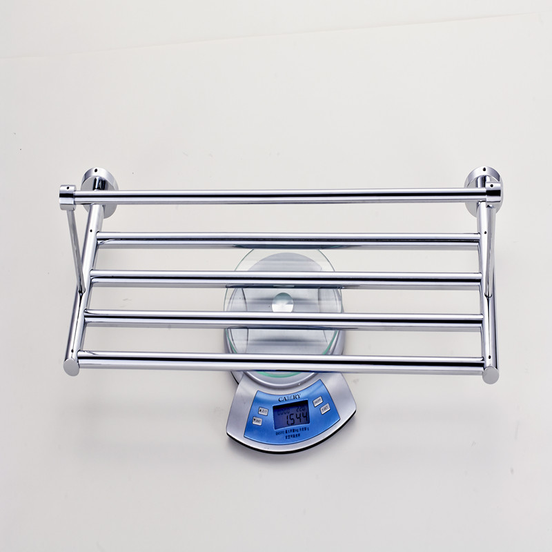 aothpher 60 cm stainless steel chrome finished towel brand bathroom accessories towel shelf wall mounted towel rail