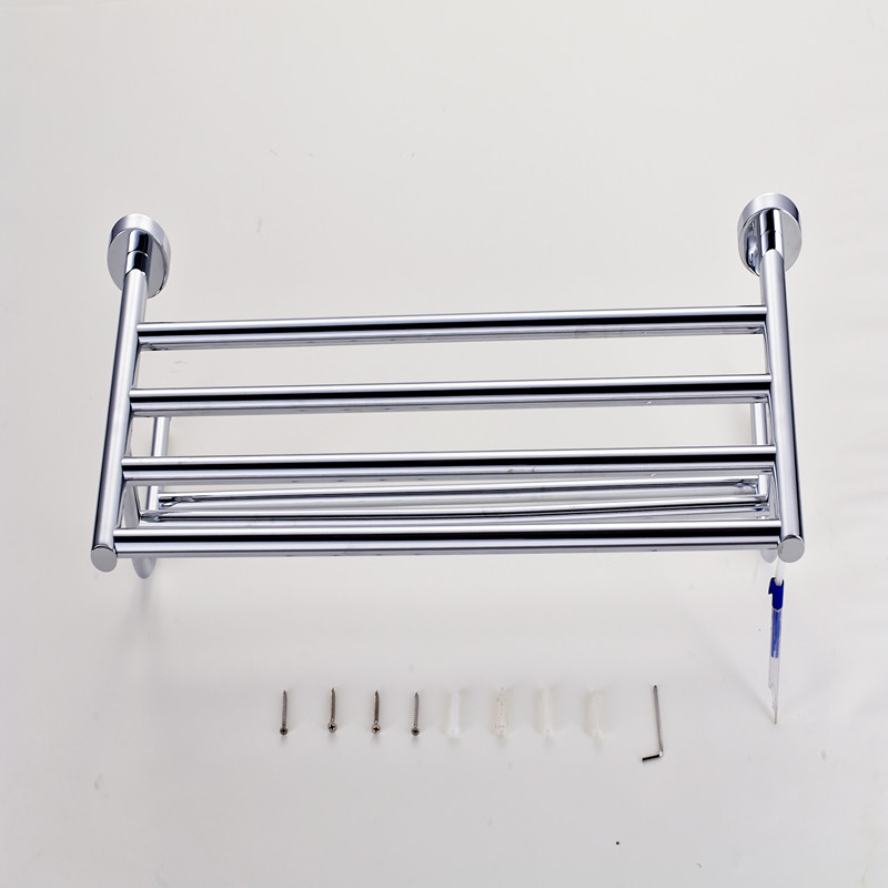 aothpher 60 cm stainless steel chrome finished towel brand bathroom accessories towel shelf wall mounted towel rail