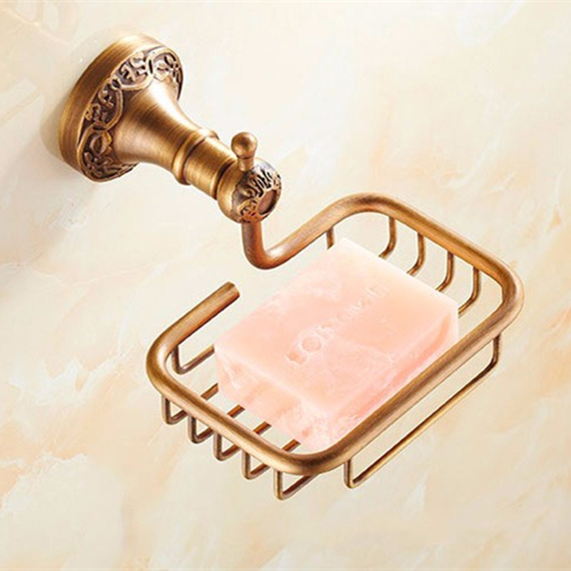 aothpher antique brass soap holder copper soap dishes soap basket bathroom accessories space-saving bathroom soap dish