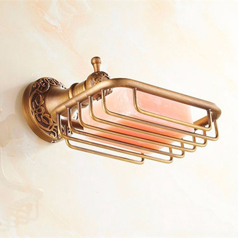 aothpher antique brass soap holder copper soap dishes soap basket bathroom accessories space-saving bathroom soap dish