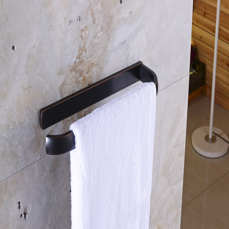 aothpher bathroom brass towel shelf single towel bar rack hanging roll holder 3 colors wall-mount single bar towel rings