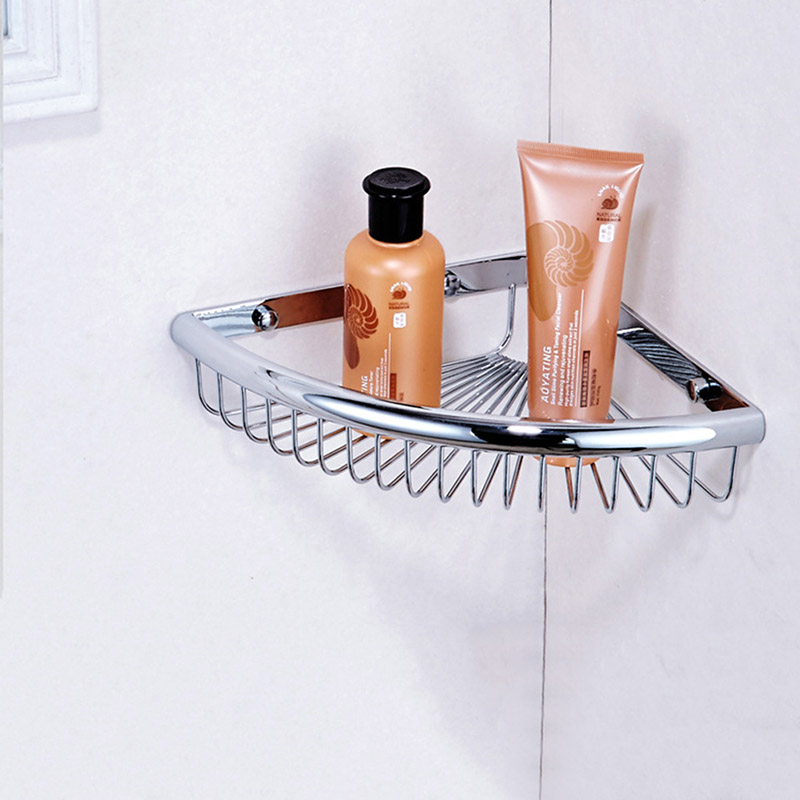 aothpher bathroom space-saving corner shelf for shower single layer corner shelves 5 colors