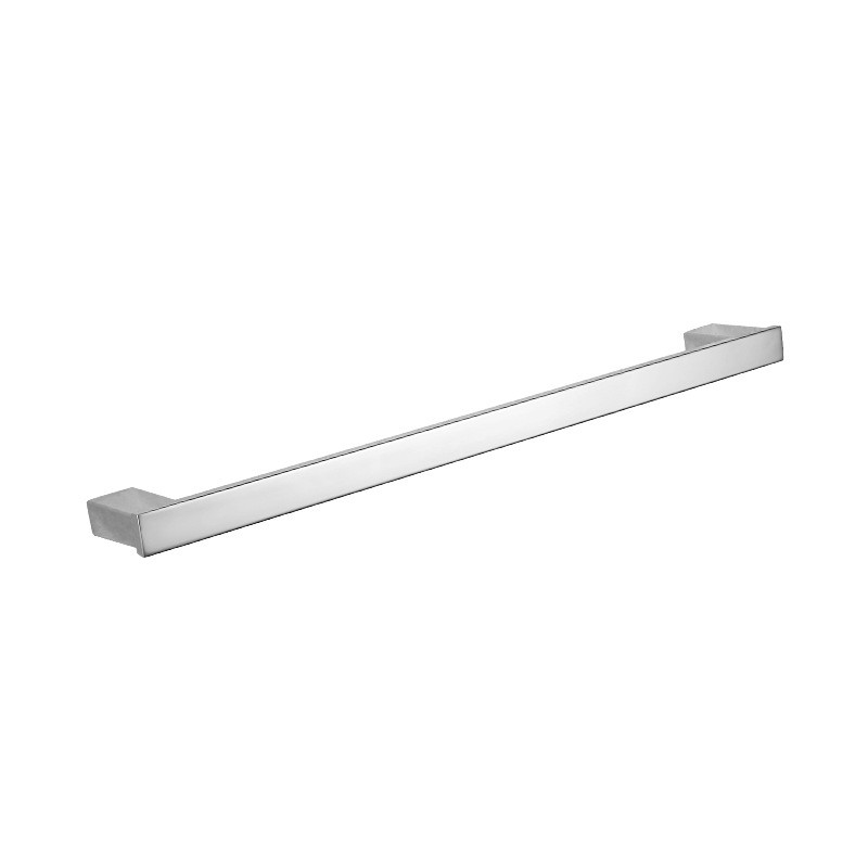 aothpher chrome 60cm wall-mounted bathroom chrome polish towel bars towels racks stainless single towel bar for bathroom