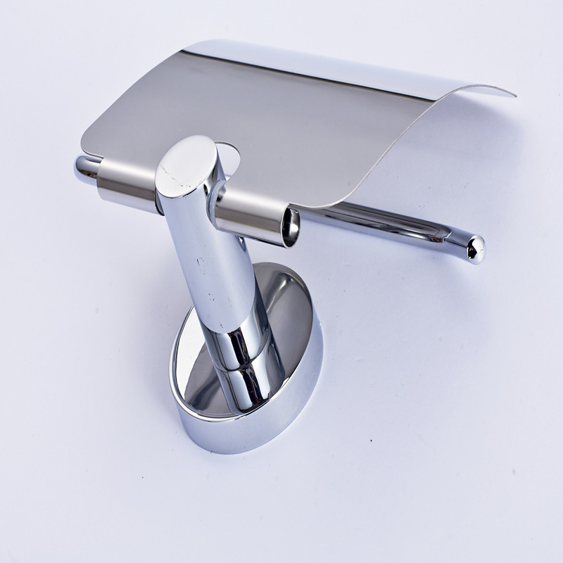 aothpher chrome paper box roll holder bathroom accessories toilet paper holder creative wall mounted roll tissue holder bathroom