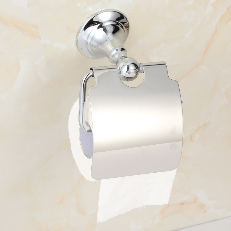 aothpher durable silver copper chrome toilet paper holder wall mount bathroom lavatory rolling toilet holder