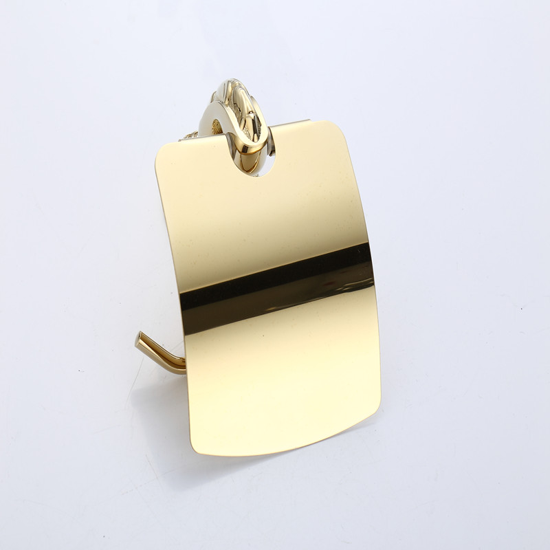 aothpher gold paper box roll holder bathroom accessories toilet paper holder creative wall mounted roll tissue holder bathroom