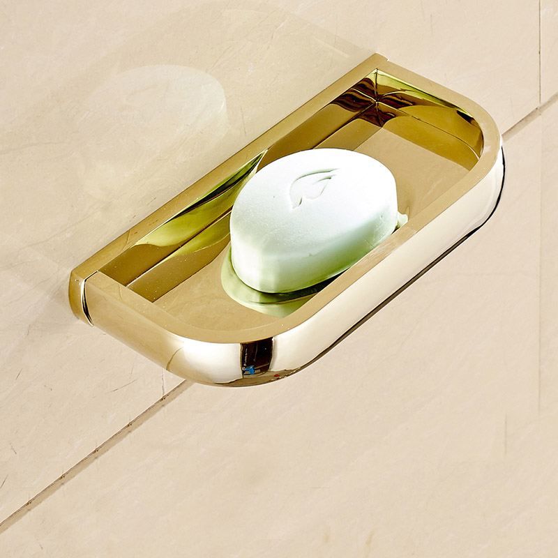 aothpher luxury new brand soap dish classic brass soap holder wall-mounted soap holder container for bath shower bathroom