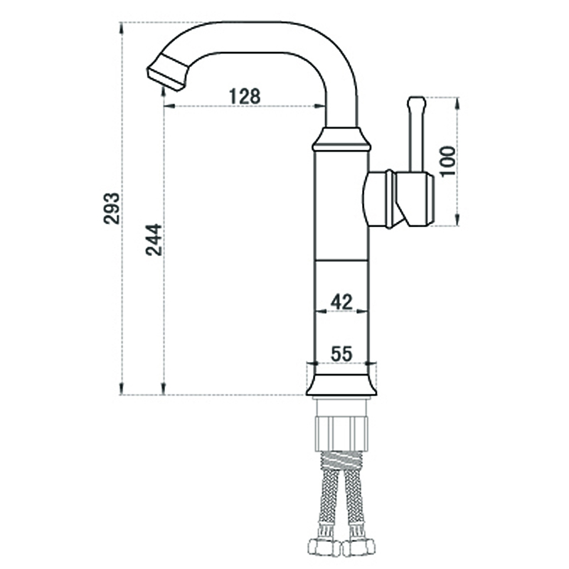 aothpher modern deck mounted water tap bathroom & cold kitchen faucet single handle mixer basin faucet mixer