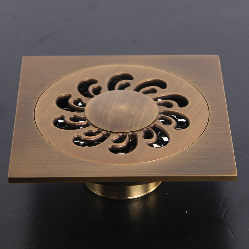 aothpher new floor drains deodorization brass construction drains for home kitchen accessories