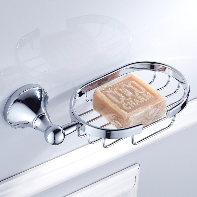 aothpher shiny brass new design soap dishes copper soap holder soap basket bathroom accessories sets for bathroom soap-dish