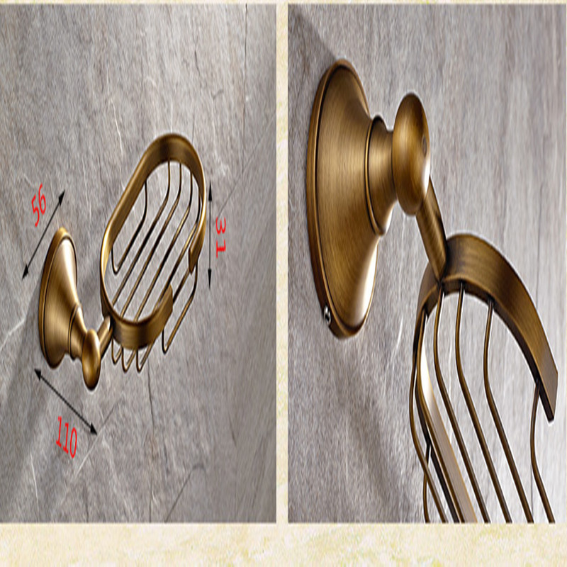 aothpher shiny brushed new design soap dishes copper soap holder soap basket bathroom accessories sets for bathroom soap-dish