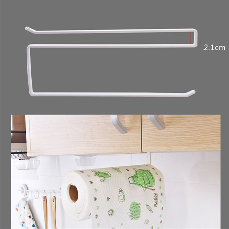 aothpher stainless steel hanger roll towel holder rack space save roll paper shelf hanging rack holder