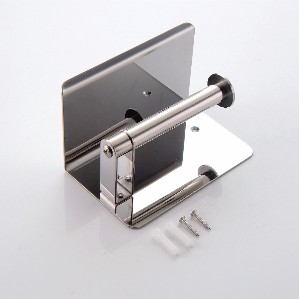 aothpher stainless steel toilet paper holder chrome wall mount bathroom lavatory rolling toilet holder hold mobile phone shelf