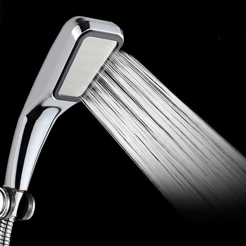 aothpher water saving shower head 300 hole pressurized abs with chrome plated bathroom hand shower water booster shower head