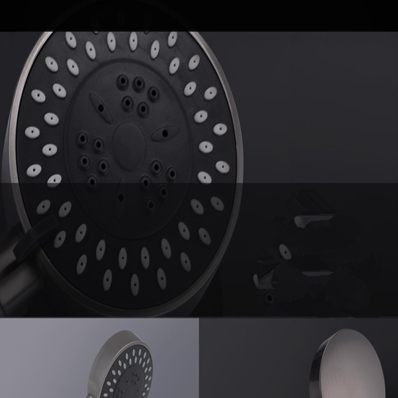 aothpher water saving shower head set wall mounted abs brushed bathroom hand shower head and 3 in 1 water accessories